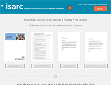 Tablet Screenshot of isarc.ca